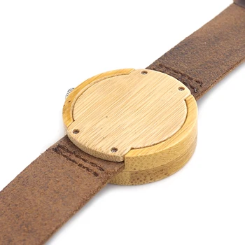 BOBO BIRD Brand Wood Watch zegarek damski Bamboo Wood zegarek zegarek damski Lady Quartz-watch relogio feminino C-D18-2