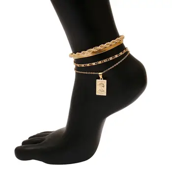 Boho Urok żelazna wąż łańcuch nożny bransoletka Bransoletka dla kobiet, mężczyzn regulowane punk nożne bransoletki akcesoria do butów na obcasie sandały biżuteria dla nóg