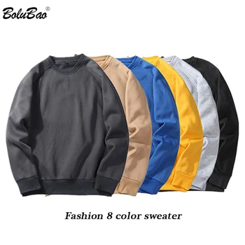 BOLUBAO Fashion Brand Men z Kapturem Sweatshirt wiosna jesień męska bluza z kapturem Męskie jednokolorowe bluzy z długim rękawem top