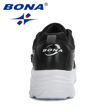 BONA 2020 nowe projektanci Casual buty na platformie damskie kosz kliny buty do biegania buty do Biegania damskie Modne Zapatillas Deportivas Mujer