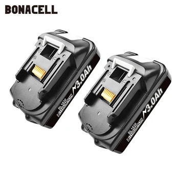 Bonacell dla Makita BL1830 18V 3000mAh elektronarzędzia wymiana baterii BL1815 BL1840 LXT400 194204-5 194205-3 194309-1 L70
