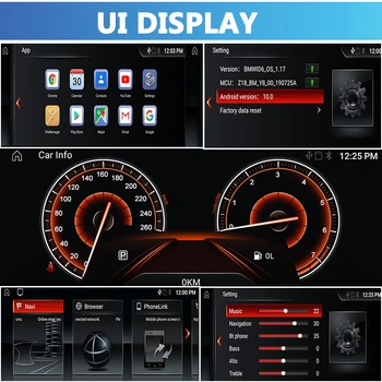 Bonroad Android 10.0 Ram2G samochodowy odtwarzacz multimedialny do BMW serii 1 E87 2009-Carplay WIFI BT 4G LTE, gps nawigacja, radioodtwarzacz