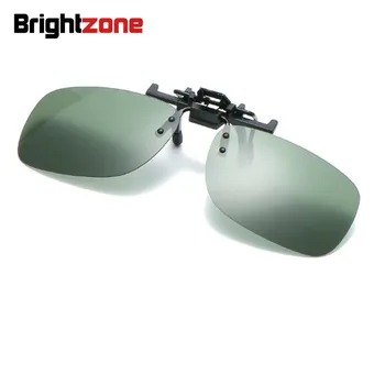 Brightzone 9 kolorów okulary polaryzacyjne Clip On okulary Kobiety mężczyźni jazdy soczewki night vision Anti-UVA okulary Clip-on