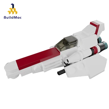 BuildMoc Star Series Kids Toys Spaceship Technic Warship Weapon Educational Building Blocks