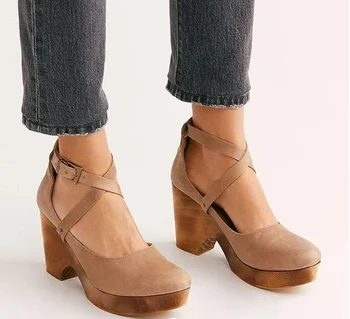 Buty damskie sandały letnie buty na wysokim obcasie klamra faux leather Gladiator luksusowe buty Damskie projektanci Zapatos De Mujer E26