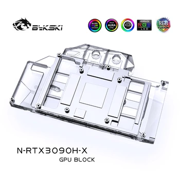 Bykski Water Block use for nVIDIA RTX 3080 3090 Reference Edition GPU Card /Miedziany blok / tylny panel RGB A-RGB AURA/AIC GPU CARD
