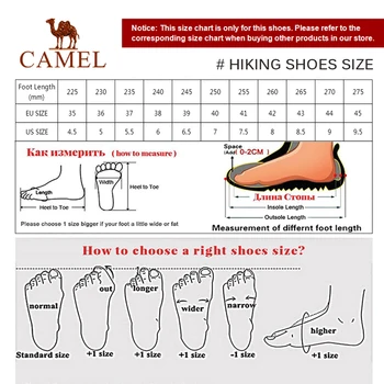 CAMEL Men Women High Top Outdoor Casual Shoes Durable Anti-Slip Outdoor Sport Walking Climbing Trekking Buty