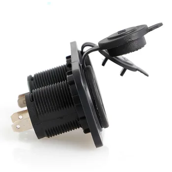 Car-Styling 12V Dual USB Motorcycle Car BoatCharger Power Supply Socket Splitter Power Adapter 2.1 A Panel