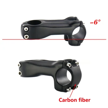 Carbon MTB Bicycle Stem 6 stopni 31,8 mm Carbon Road Bike Stem 60/70/80/90/100/110/120 mm UD Matt