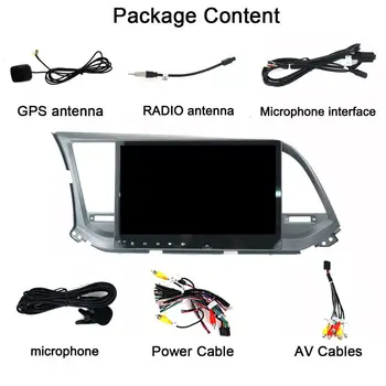 Carplay do Hyundai Elantra 2016 2017 2018 2019 2020 Android ekran multimedialny odtwarzacz GPS blok auto audio stereo Radio recorder