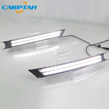 Carptah LED światła do jazdy dziennej DRL światła dziennego światła przeciwmgielne funkcja płynne kierunkowskaz światło dla Mazda CX-5 CX5 2017 2018 2019
