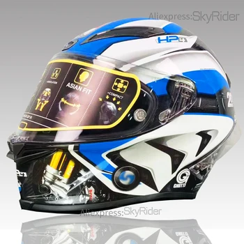 Całą twarz kask z włókna węglowego BHP4 jazda motocross wyścigi motocykl kask casco moto moto capacete