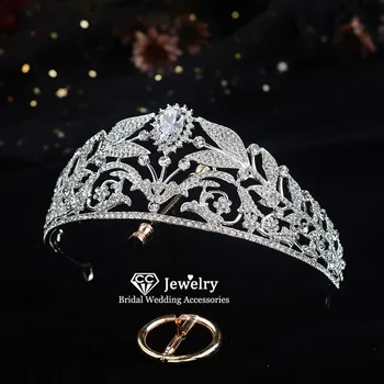 CC tiary i korony opaski do włosów Ozdoby do włosów obrączki ślubne akcesoria damskie biżuteria moda prezenty dla imprez HG1314