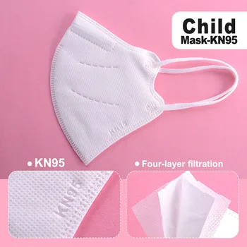 CE 2163 zatwierdza Kid ffp2 Mascarillas Children ffp2Mask Boys Girls Mouth Face Mask maska KN95 Face Mask Mascarillas Niños
