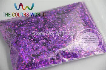 Cekiny połysk fioletowy kolor lasera 1.5 MM ,holograficzny brokat kolor do paznokci sztuki lub innych dekoracji DIY