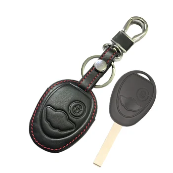 Chepinfa Leather Car Key Cover Case Shell For bmw i3 oraz i8 2016 2017 2018 Car Remote Protector Key Chain Holder brelok