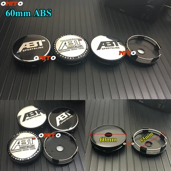 Chrom/ABS 56 mm 60 mm 64 mm 135 mm centrum koła pokrywa ABT logo felgi pokrywa ikona logo stylizacji samochodów Passat B6 B7 CC Golf J-etta
