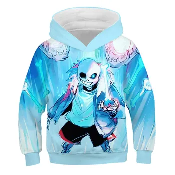 Chłopcy dziewczyny Undertale gra moda bluzy ciepłe 2020 Jesień Zima bluzy z kapturem sprzedaż z długim rękawem dla dzieci do wydruku 3D sweter