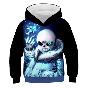 Chłopcy dziewczyny Undertale gra moda bluzy ciepłe 2020 Jesień Zima bluzy z kapturem sprzedaż z długim rękawem dla dzieci do wydruku 3D sweter