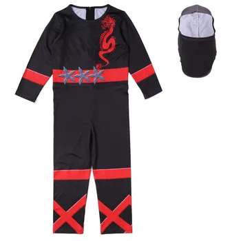 Chłopcy odzież zestawy cosplay kostium Ninjago dla dzieci kostium na Halloween dla dzieci niezwykłe partii strój ninja cosplay kostiumy superbohater