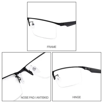 CICCOLINI Browline Semi Rim Titanium Alloy Men Glasses Frame optyczne okulary modne męskie okulary przepisane im felgi MY6058