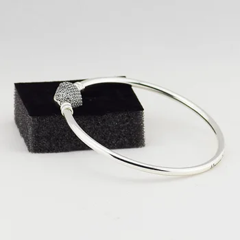 CKK 925 srebro biżuteria w kształcie serca Zapięcie srebrne bransoletki oryginalna moda produkcja srebra bransoletka