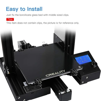 Creality drukarka 3D platforma, hartowane szkło Ender 3 Ender 3 Pro Ender 5 CR-20 Pro Hot Bed Print Accessories
