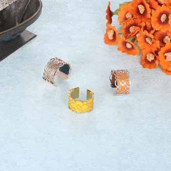 Cremo Bubble Wdding pierścień proste pierścień dla kobiet różowe złoto ze stali nierdzewnej regulowany panel skóra Bague Femme