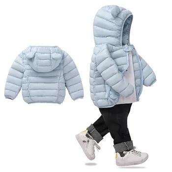 CROAL CHERIE Baby Boys Kurtka dla dziewczyn parki 2019 kurtka zimowa dla dziewczynki płaszcz dla chłopców plac ciepłe kurtki z kapturem odzież Dziecięca