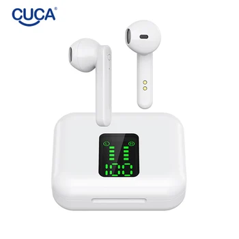 CUCA X15 Bluetooth 5.0 słuchawki Bezprzewodowe słuchawki TWS wyświetlacz led Sport wodoodporny zestaw słuchawkowy słuchawki xiaomi huawei oppo