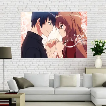 Custom Anime Toradora Wall Poster For Living Room Art Poster Decoration Canvas Fabric Cloth No Frame Morden Home Decor A12.2