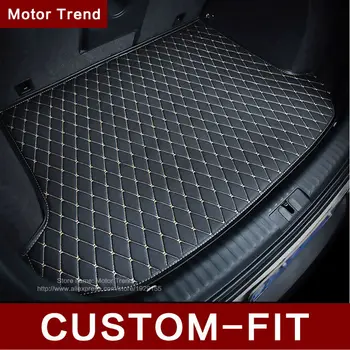 Custom fit car trunk mat for Porsche Cayenne SUV Cayman Macan Panamera 3D car styling heavy duty tray carpet cargo liner