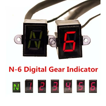 Cyfrowy motocykl motocross light Neutral Gear Indicator display Moto Gear Indicator Super 6 Speed display uniwersalny