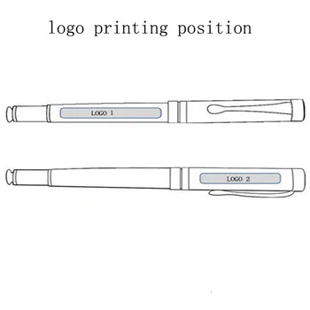 Czarny neutralny biznes podpis uchwyt prezent metal niestandardowe darmowe laserowe niestandardowe logo długopis