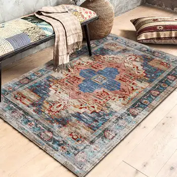 Czech perski styl dywany do salonu, sypialni antypoślizgowe dywany Boho Maroko etniczne drzwi maty romany domowy wystrój salonu