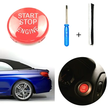 Czerwona pokrywa przełącznika przycisk Start / Stop silnika do BMW E90 E60 E83 E84 E70 E71 E72