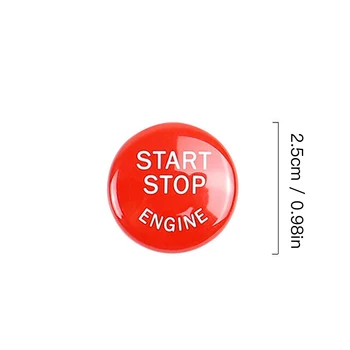 Czerwona pokrywa przełącznika przycisk Start / Stop silnika do BMW E90 E60 E83 E84 E70 E71 E72