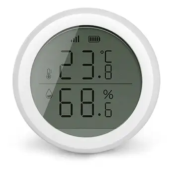 Czujnik temperatury i wilgotności Tuya Zigbee z wyświetlaczem LCD działa z Amazon Google Home Assistant