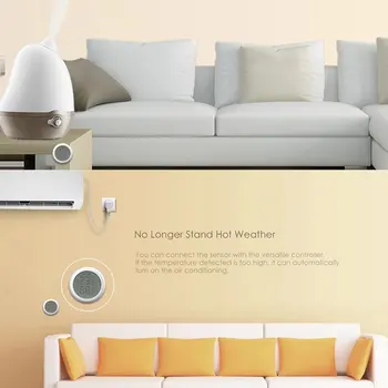Czujnik temperatury i wilgotności Tuya Zigbee z wyświetlaczem LCD działa z Amazon Google Home Assistant
