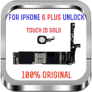 Czysta logika opłata icloud oryginalna płyta główna bez / z touch ID w iphone 6 5.5 inch Unlock dla płyty głównej iphone ' a 6 plus