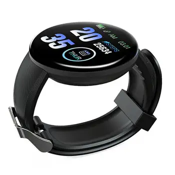 D18 inteligentne zegarki elektroniczne damskie ciśnienie krwi monitor rytmu serca fitness krokomierz sport wsparcie whatsapp inteligentny bransoletka d18