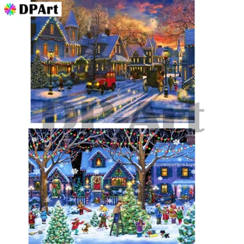 Daimond Painting Full Square/Round Drill Snow Scene Merry Christmas 5D Diamond Embroidery Painting Cross Stitch MosaicM1820