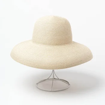 Damskie okulary, kapelusze z szerokim rondem lato słomkowe kapelusze 2019 nowa naturalna czarna moda Floppy Beach Boater Hat Cap Kentucky Derby Hats