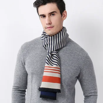 DANKEYISI paski męski szalik unisex moda zimowa z dzianiny szalik męski szalik dla mężczyzn długie symulacyjne kaszmiru chusty bandana pędzelek