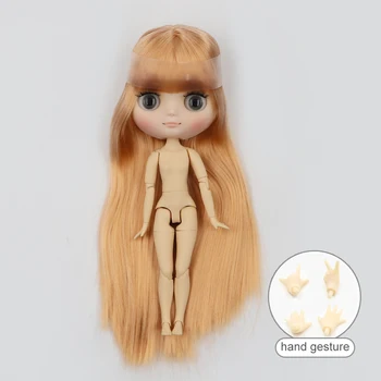 DBS bjd middie blyth doll nude 20cm 1/8 doll joint body matte face factory doll nadaje się do makijażu DIY Custom