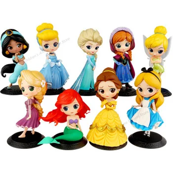 Disney 15cm Princess Hand-made Boxed Christmas Gift Snow White Frozen Ornaments For Children ' s Birthday Gift