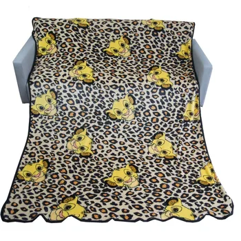Disney Star Products Super Soft Warm The Lion King Simba Nala Baby Toddler Boys Girls Coral Fleece Plush Throw Blanket Leopard