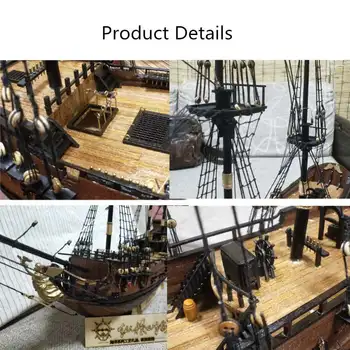 DIY drewniany model łodzi ręcznie robione судостроительные zestawy do złożenia zabawki ozdoby prezent dla dzieci dorosły chłopiec dziewczynka