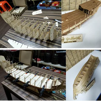 DIY drewniany model łodzi ręcznie robione судостроительные zestawy do złożenia zabawki ozdoby prezent dla dzieci dorosły chłopiec dziewczynka
