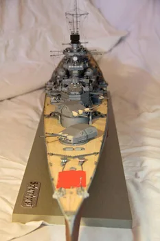 DIY Paper Craft 1:200 Harlem version battle cruiser Scharnhorst 3D paper model Toy Ship Funs Gifts
